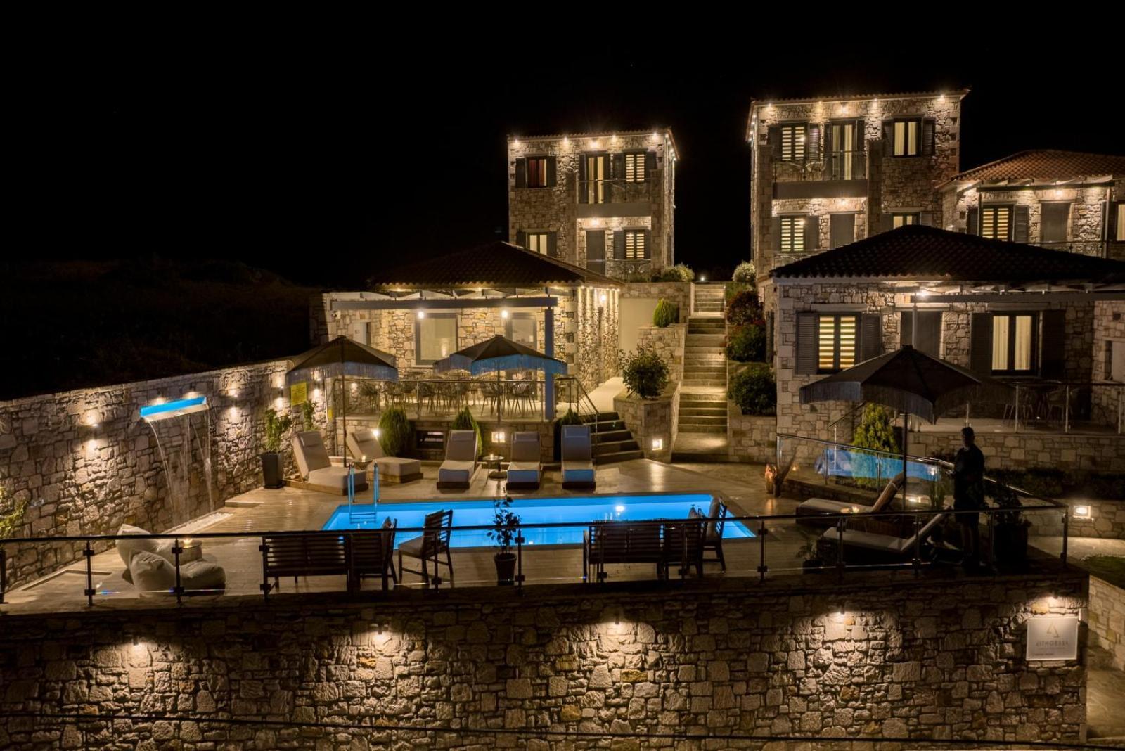 Lithoessa Luxury Apartments Agios Ioannis Kaspaka Exterior photo